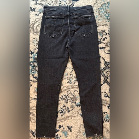 Rag & Bone Women’s Nina High Rise Ankle Skinny Tag Size 31 Raw Hem Jeans Denim - Picture 10 of 15